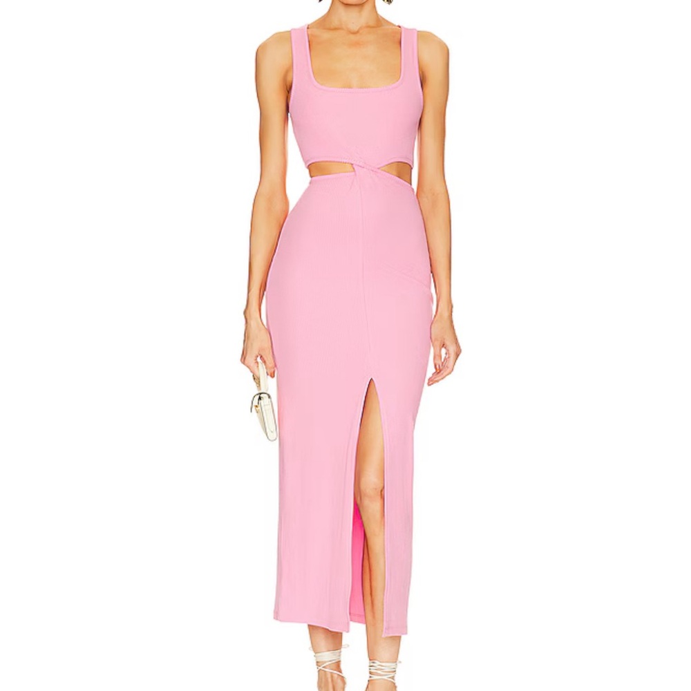 L * space Skylar dress guava pink NWT